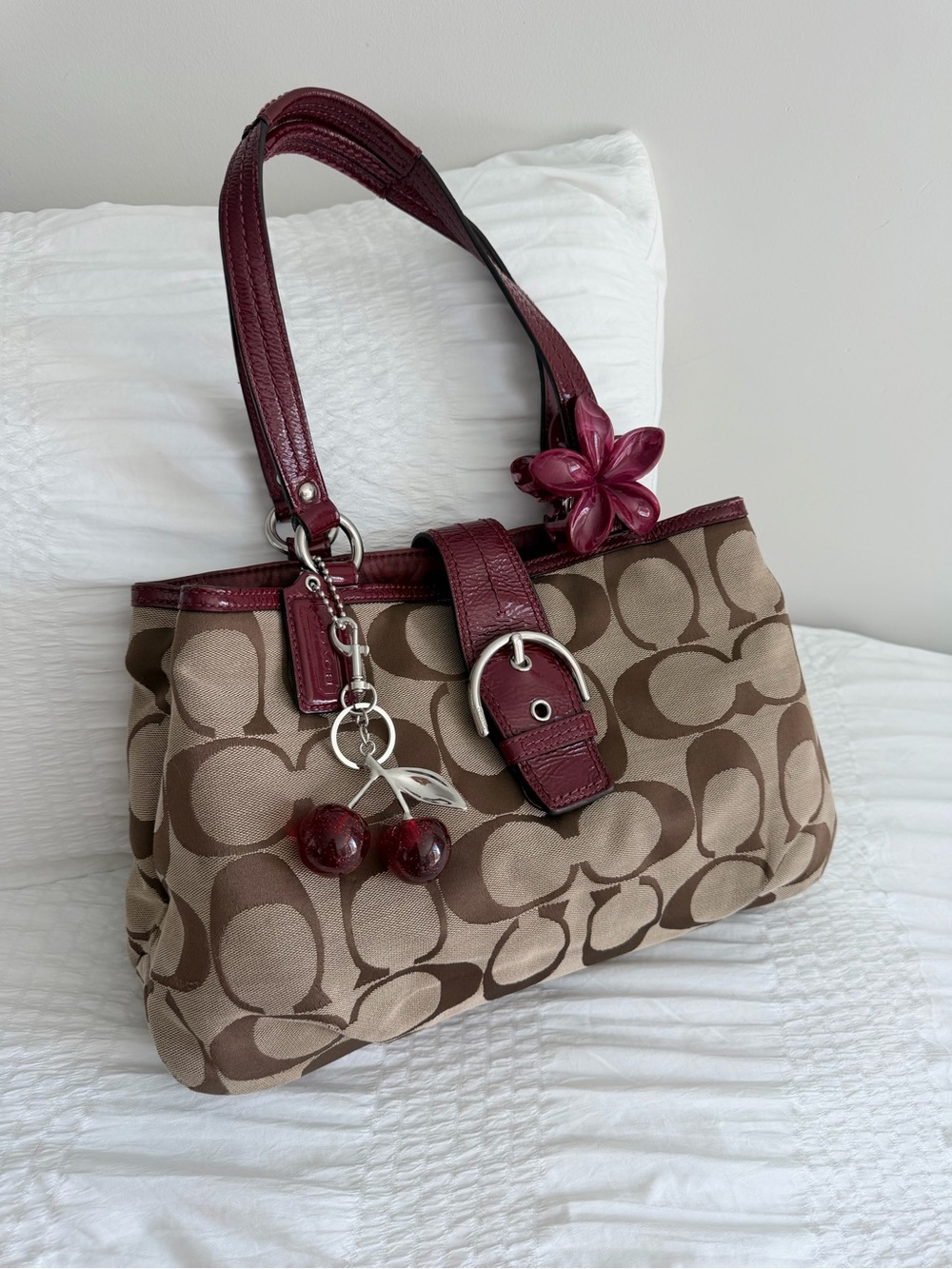 Vintage Coach Soho Signature Canvas Tote Bag